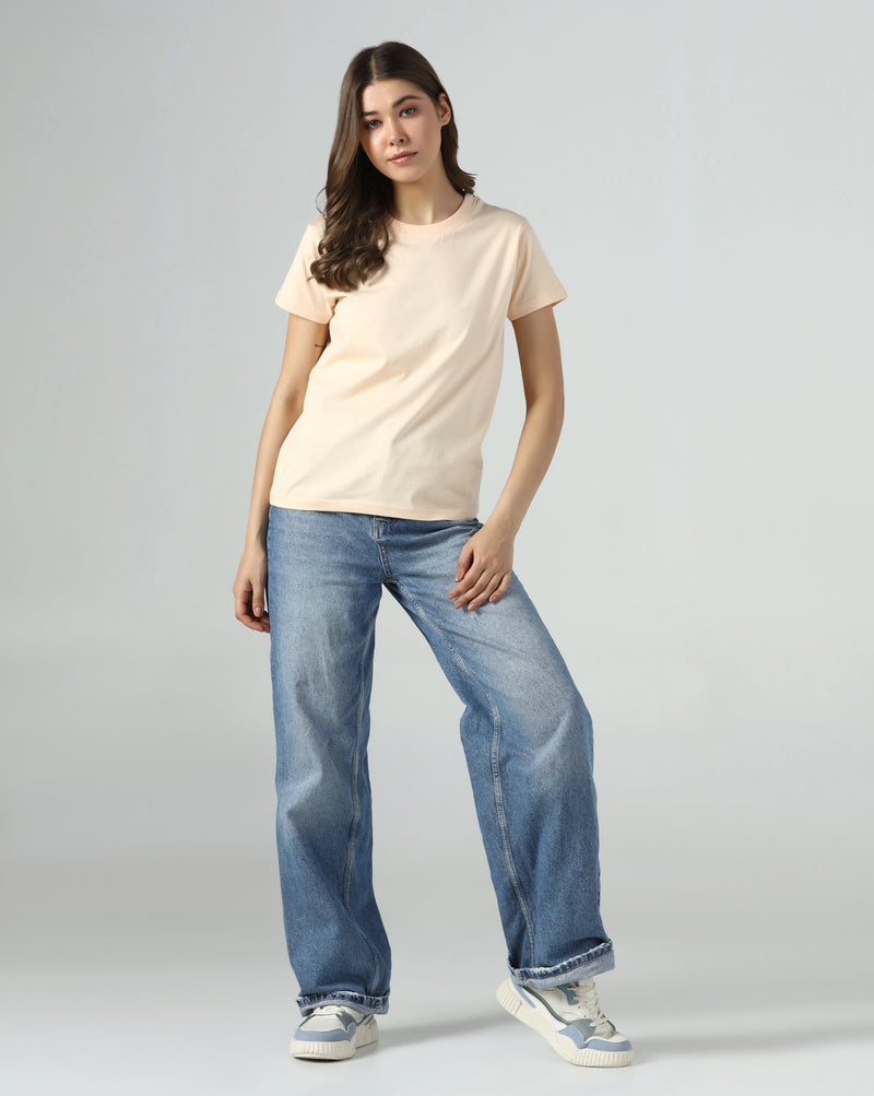 Peach Glow Organic Essentials Tee