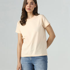 Peach Glow Organic Essentials Tee