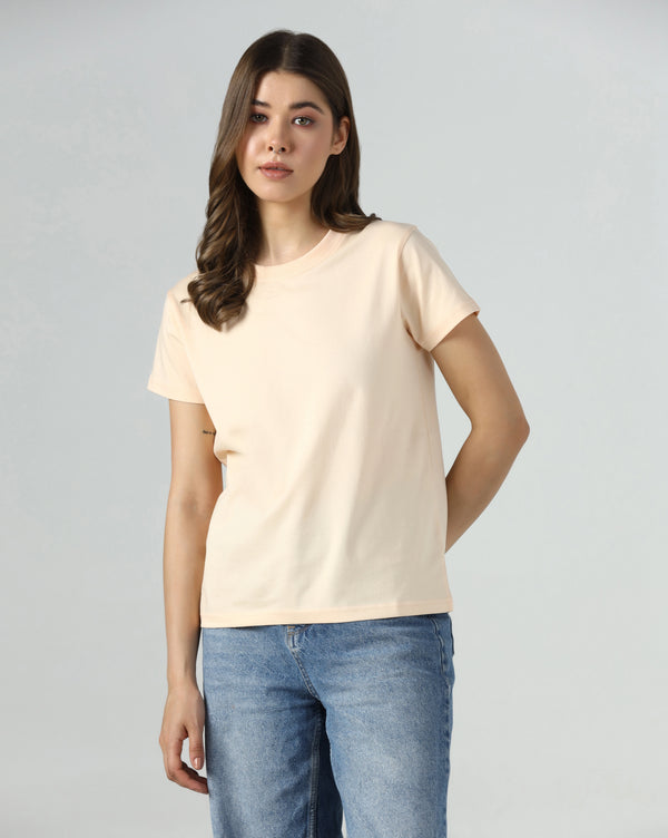 Peach Glow Organic Essentials Tee