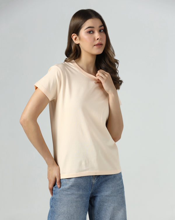 Peach Glow Organic Essentials Tee