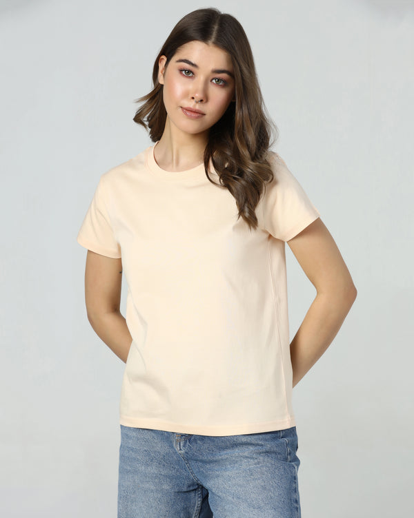 Peach Glow Organic Essentials Tee