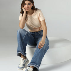 Peach Glow Organic Essentials Tee