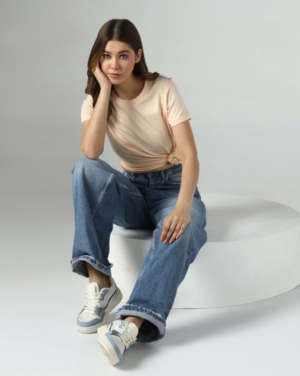 Peach Glow Organic Essentials Tee