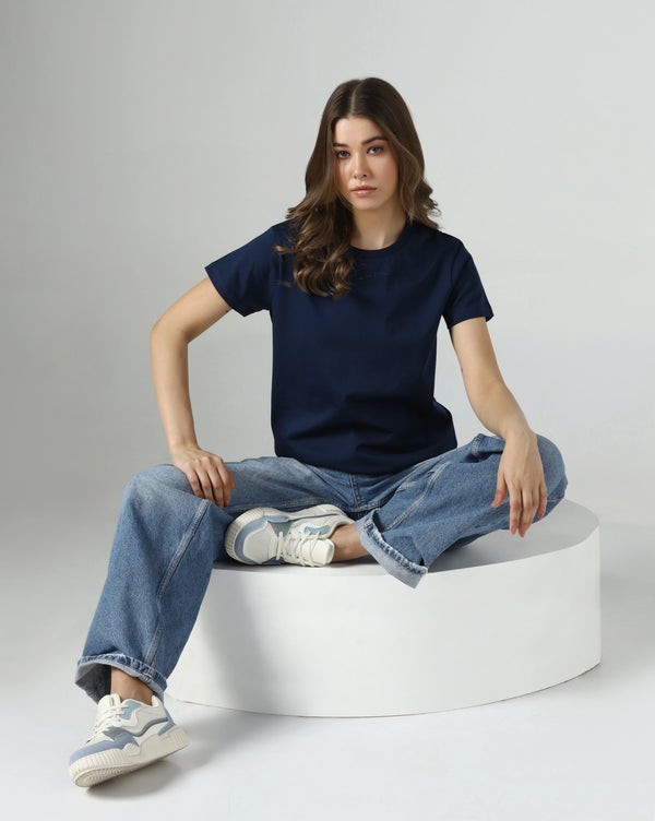 Navy Serenity Organic Essentials Tee