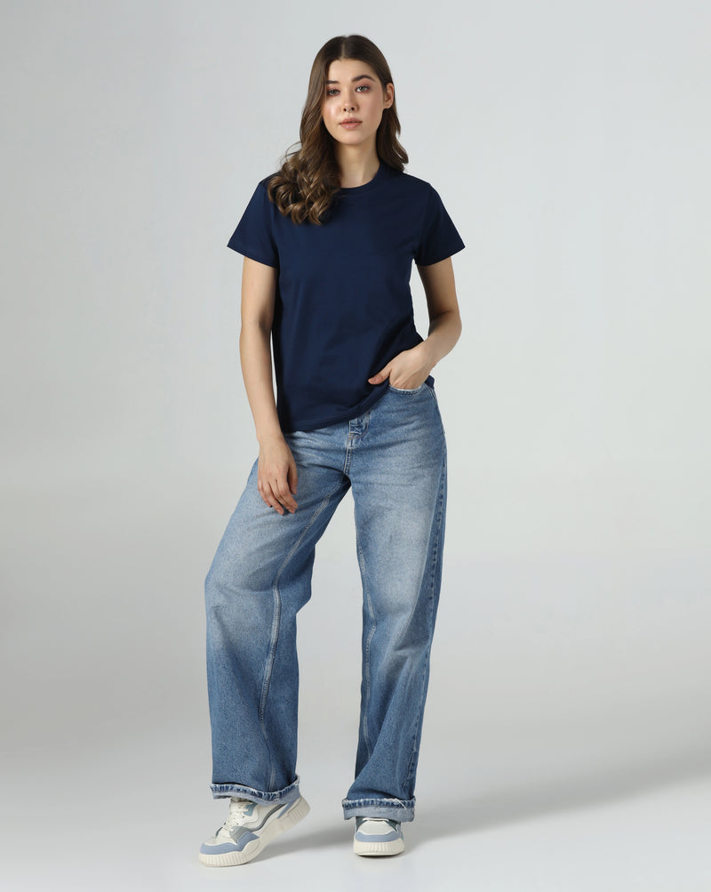 Navy Serenity Organic Essentials Tee