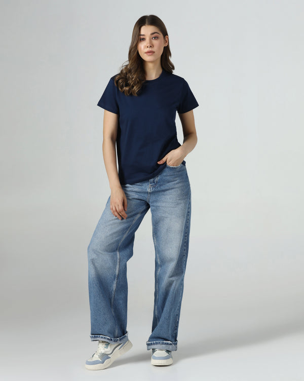 Navy Serenity Organic Essentials Tee