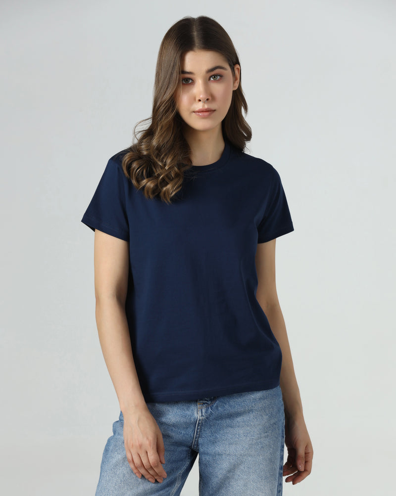 Navy Serenity Organic Essentials Tee