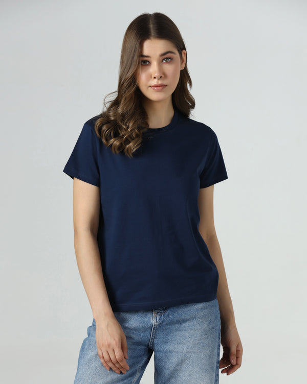 Navy Serenity Organic Essentials Tee