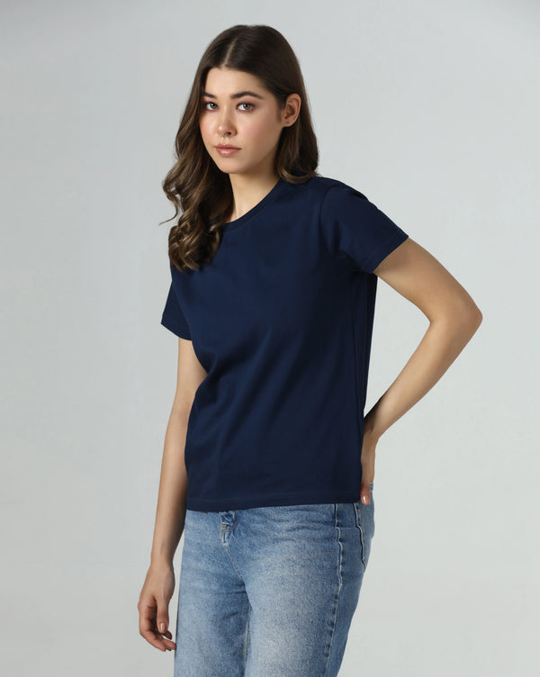 Navy Serenity Organic Essentials Tee