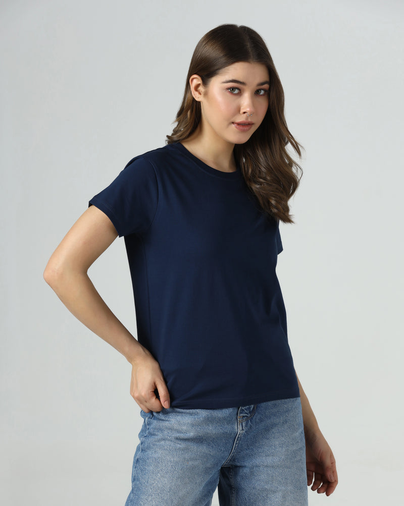 Navy Serenity Organic Essentials Tee