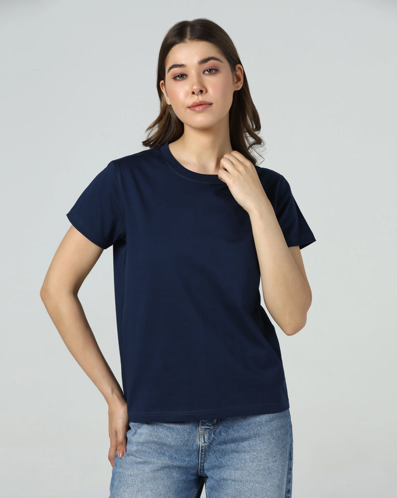 Navy Serenity Organic Essentials Tee