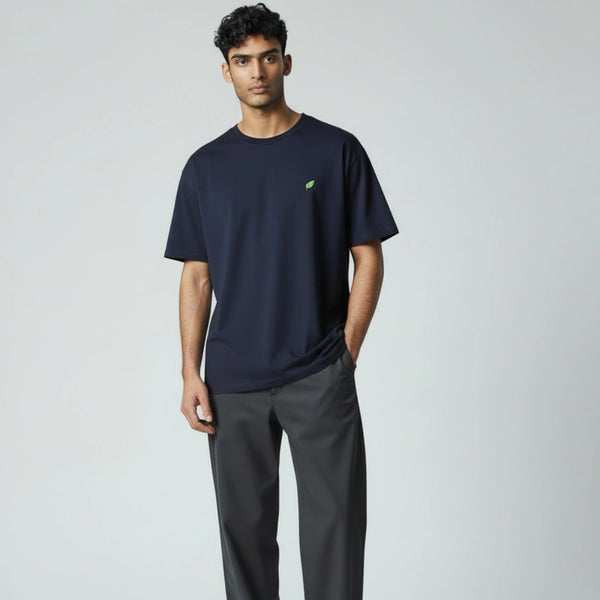 Midnight Crest Organic Emblem Tee