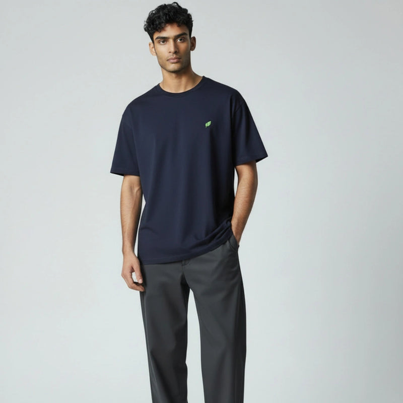 Midnight Crest Organic Emblem Tee