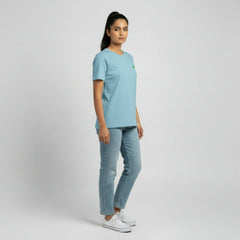 Aqua Serenity Organic Butterfly Tee