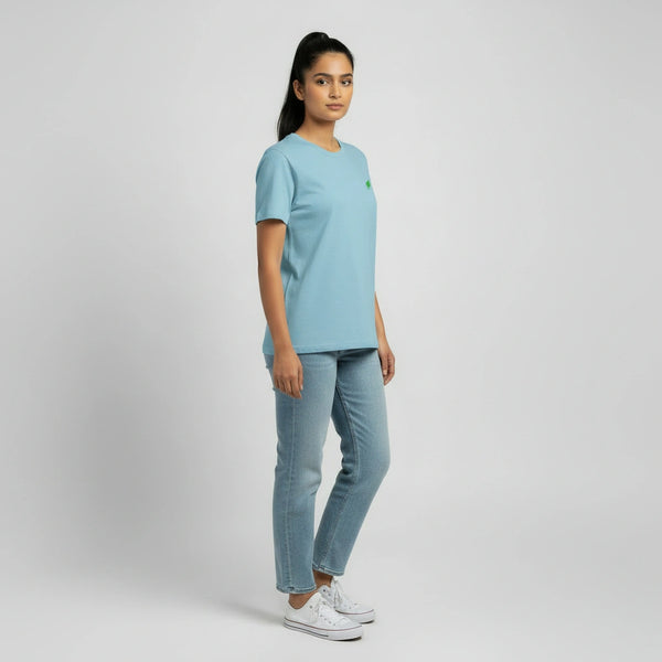Aqua Serenity Organic Butterfly Tee