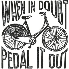 Pure Pedal Organic Bike Quote Tee (Women – White)