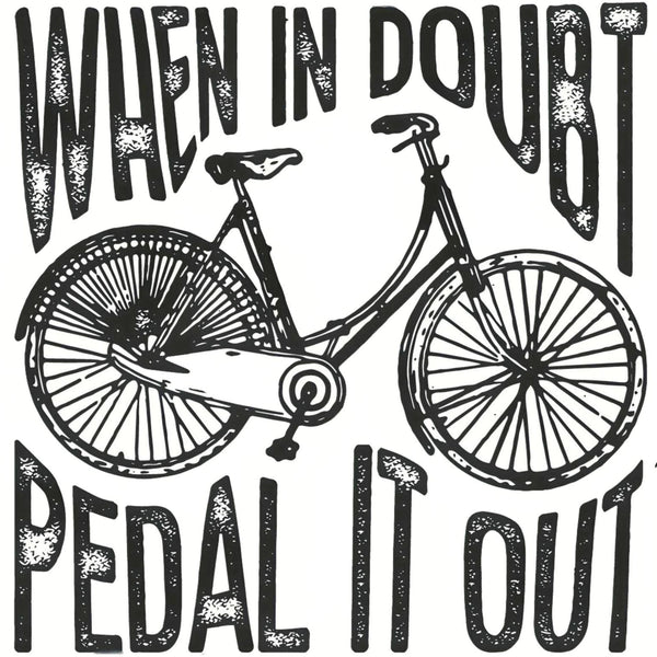 Pure Pedal Organic Bike Quote Tee (Women – White)