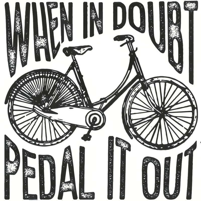 Pure Pedal Organic Bike Quote Tee (Women – White)