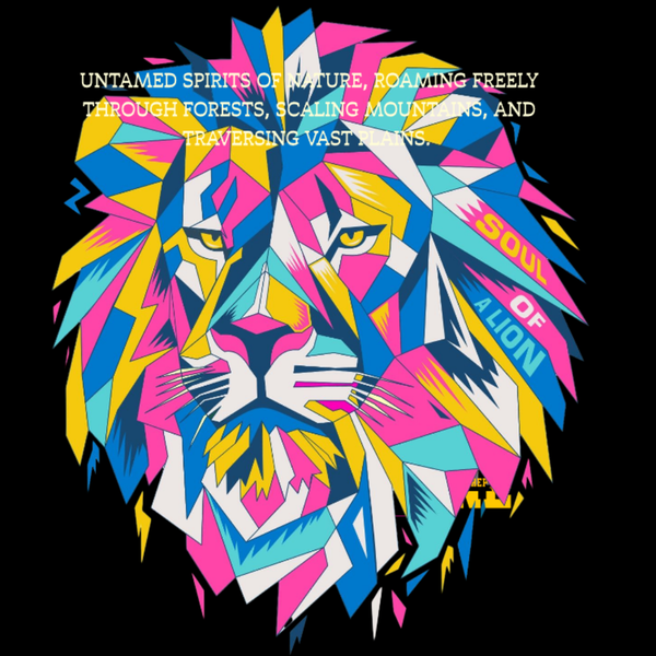 Untamed Lion Soul Organic Print Tee